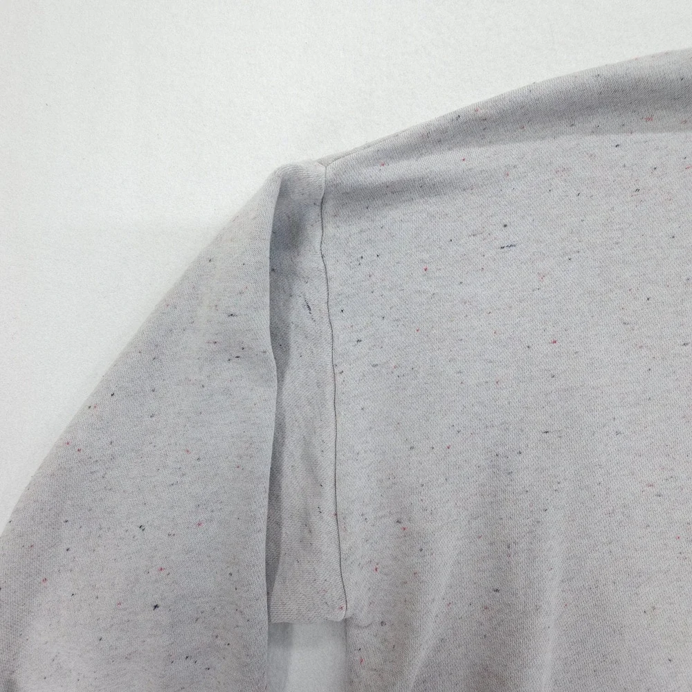Nike Sweatshirt Kids XL Gray Sportswear NSW Icon Speckled Fleece Logo Crewneck
